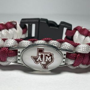 TEXAS A & M AGGIES NCAA Braided Paracord NEW!!